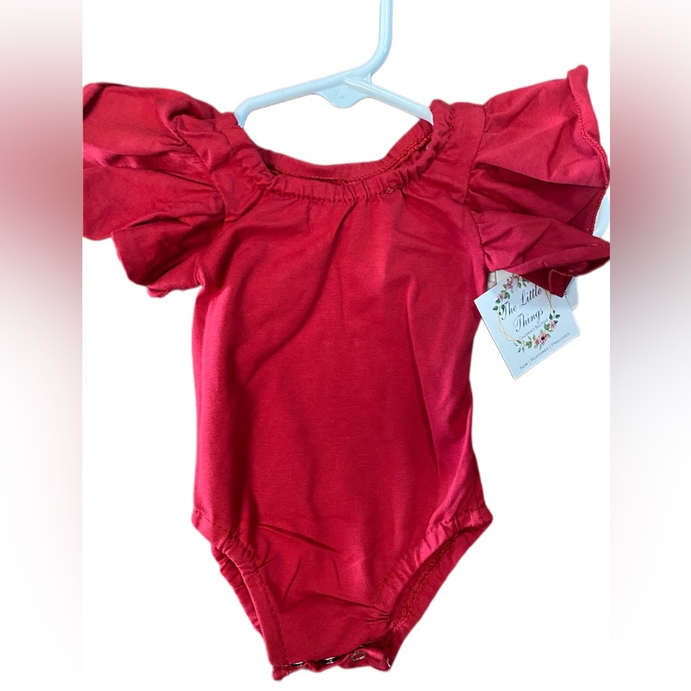 Ruffle Sleeve Bodysuit / Leotard